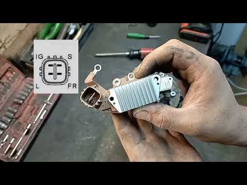 ЗАМЕНА РЕЛЕ РЕГУЛЯТОРА ГЕНЕРАТОРА ДЕНСО.DENSO alternator regulator relay replacement #denso