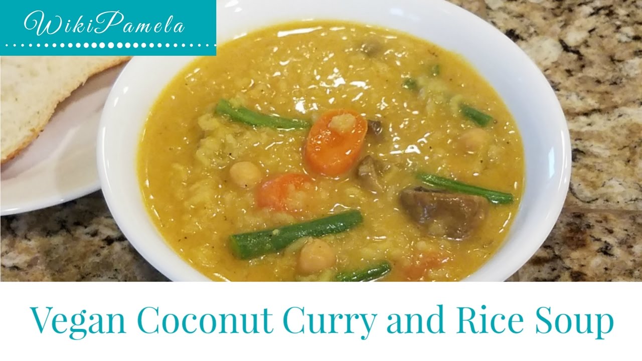 Vegan coconut curry and rice soup (Instant Pot) - YouTube