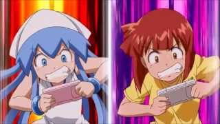 Squid Girl OVA 1 scene: playin' vidya