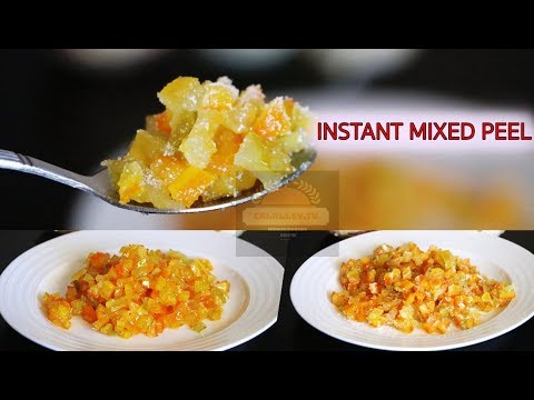 How to make mixed peel | Candied Citrus Peel | Instant hqdefault