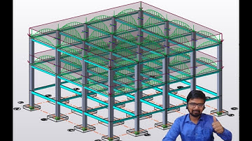 Steel + Building RCC  Structural Design Using Tekla Structural Designer (TSD)