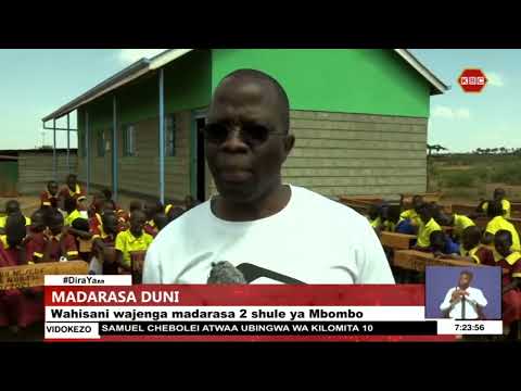 Wanafunzi Wa Shule Ya Msingi Ya Mbombo Wapokea Madarasa Mapya