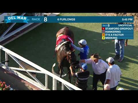 Stanford Dropout wins race 8 at Del Mar 8/29/26