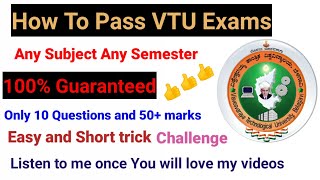 How To Pass VTU Exams | Belive me this is the best trick to pass any subject | Must Watch |only 5mnt screenshot 4