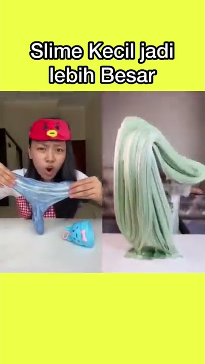Kaget Slime bisa jadi besar ! #shorts Nasya kaila nazifah