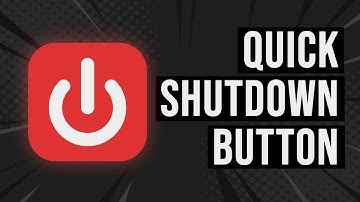 Create a Quick Shutdown Button in Windows 10/11 PC - Tutorial