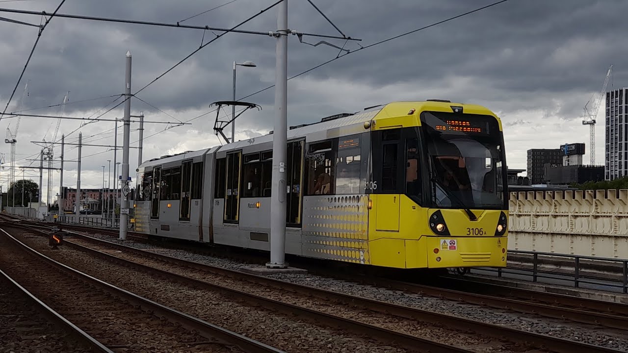 Transport For Greater Manchester Metrolink Trams Around Manchester Piccadilly And Deansgate 13/8/23
