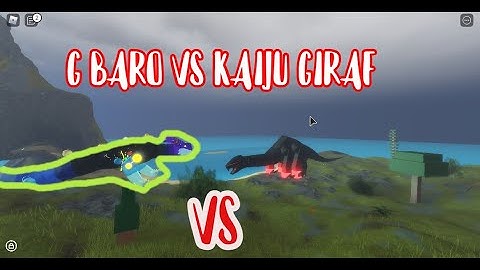 KAIJU GIRAFITAN VS GALACTIC BAROSAURUS BATTLE OF THE GODS {Roblox Dinosaur Simulator}
