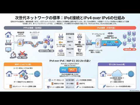 IPoE 次世代ネットワーク接続の仕組み解説 - ナイーブのなんでも解説チャンネル