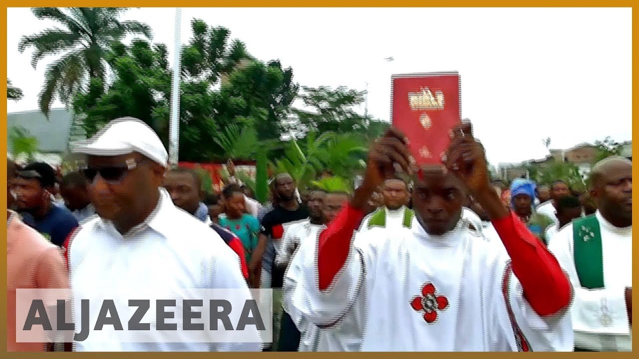 🇨🇩الكنيسة الكاثوليكية في جمهورية الكونغو الديمقراطية تصلي من أجل التغيير مع الانتخابات | الجزيرة الإنجليزية