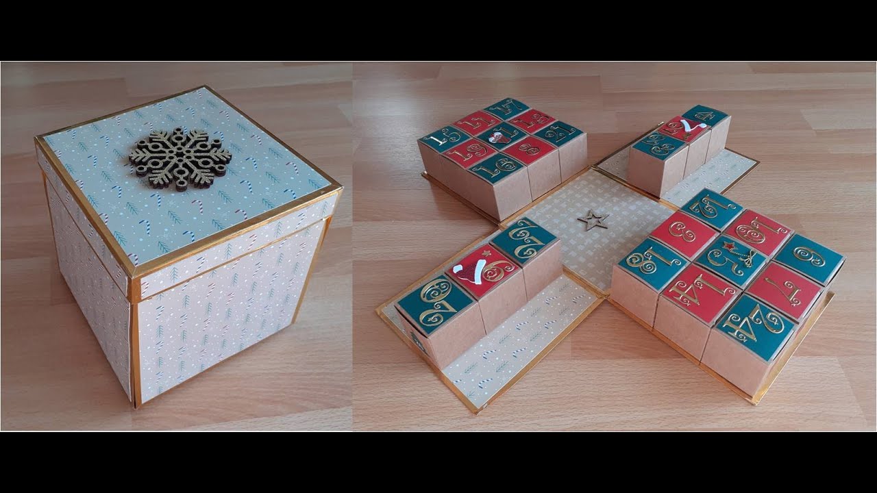 Gift box - Advent calendar / Boite cadeau-calendrier de l'Avent (100% Action)