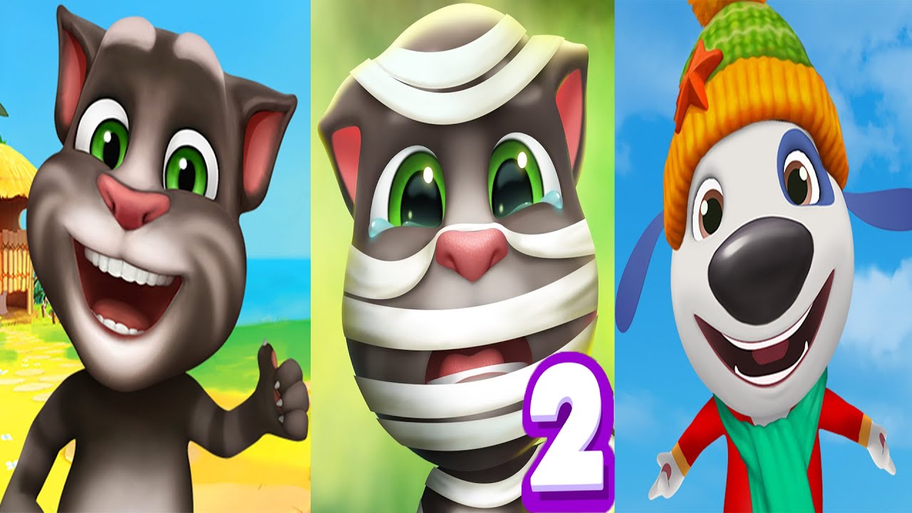 My Talking Tom2 vs My Talking Tom vs My Talking Hank Tom2 & Tom Adult ...