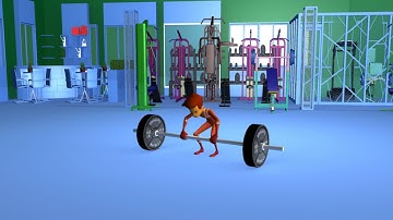 Stewart weight lifting 3D Animation