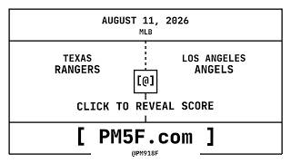 Texas Rangers TEX Los Angeles Angels LAA MLB Final Box Score AUGUST 11 2026