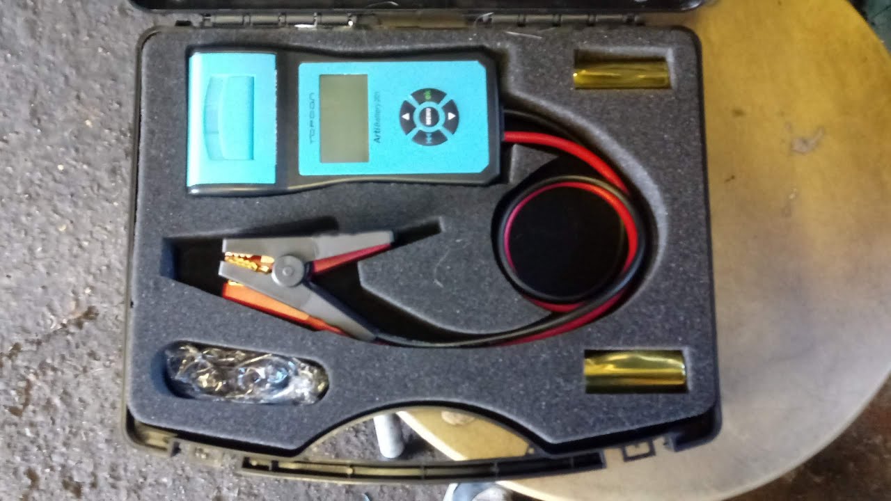 Topdon arti 201 battery tester unboxing and first use - YouTube