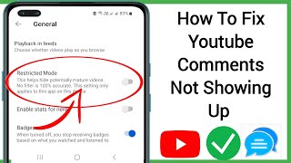 how to fix youtube not showing comments 2024