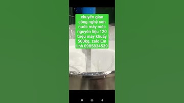 Công thức sơn nước hóa chất sơn PU Epoxy zalo.0985834539