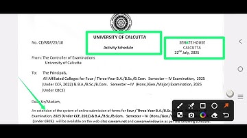 Cu exam notice 2025 | finally 4th sem Enrollment opened | Cu 4th sem exam form fillup Date extended🥳
