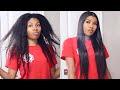 CURLY TO STRAIGHT HAIR ROUTINE 2020