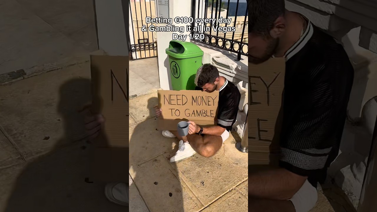 Betting €100 Every day until I go to Las Vegas and putting it ALL on RED! #gambling #casino