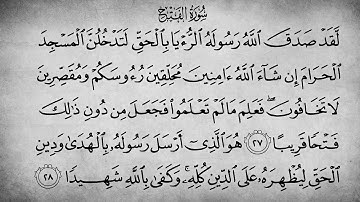 سورة الفتح بهدهنگی قورئان خوێن محمد الهادي توري