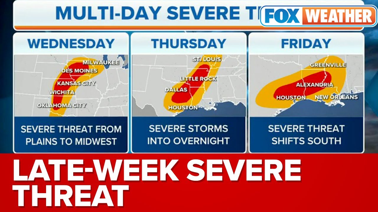 Severe Storms Including Tornadoes Possible Across Plains, MS Valley ...