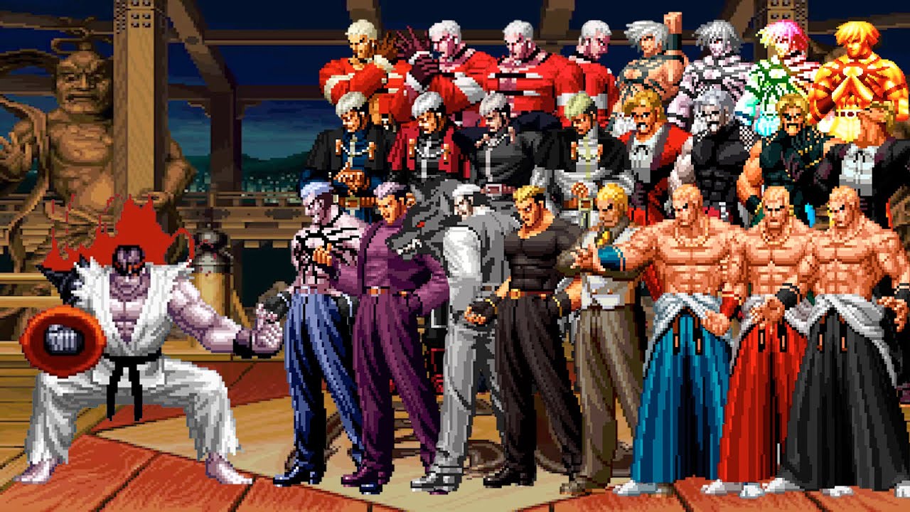 Cyber Ryu Vs Super Kof Bosses Team Mugen - YouTube