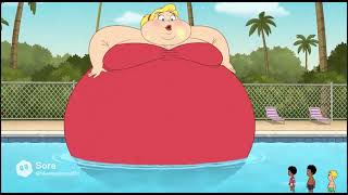 Miss Shapely Turns Into A Big Fat Giant By The Magic Effects