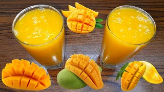 عصير المانجو بطريقة وقوام محلات العصائر والكافيهات وتحدي / Mango juice in the way of juice shops