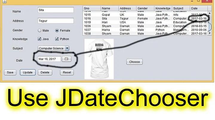 How to Use JDateChooser or JCalendar in Java