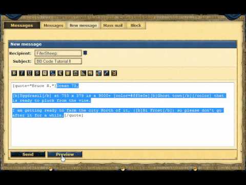 Grepolis - BB Code Tutorials - Extras