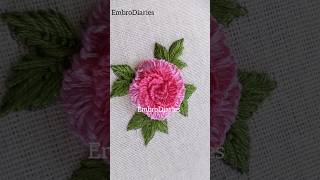 BRAZILIAN ROSE EMBROIDERY FOR BEGINNERS #handembrodiery