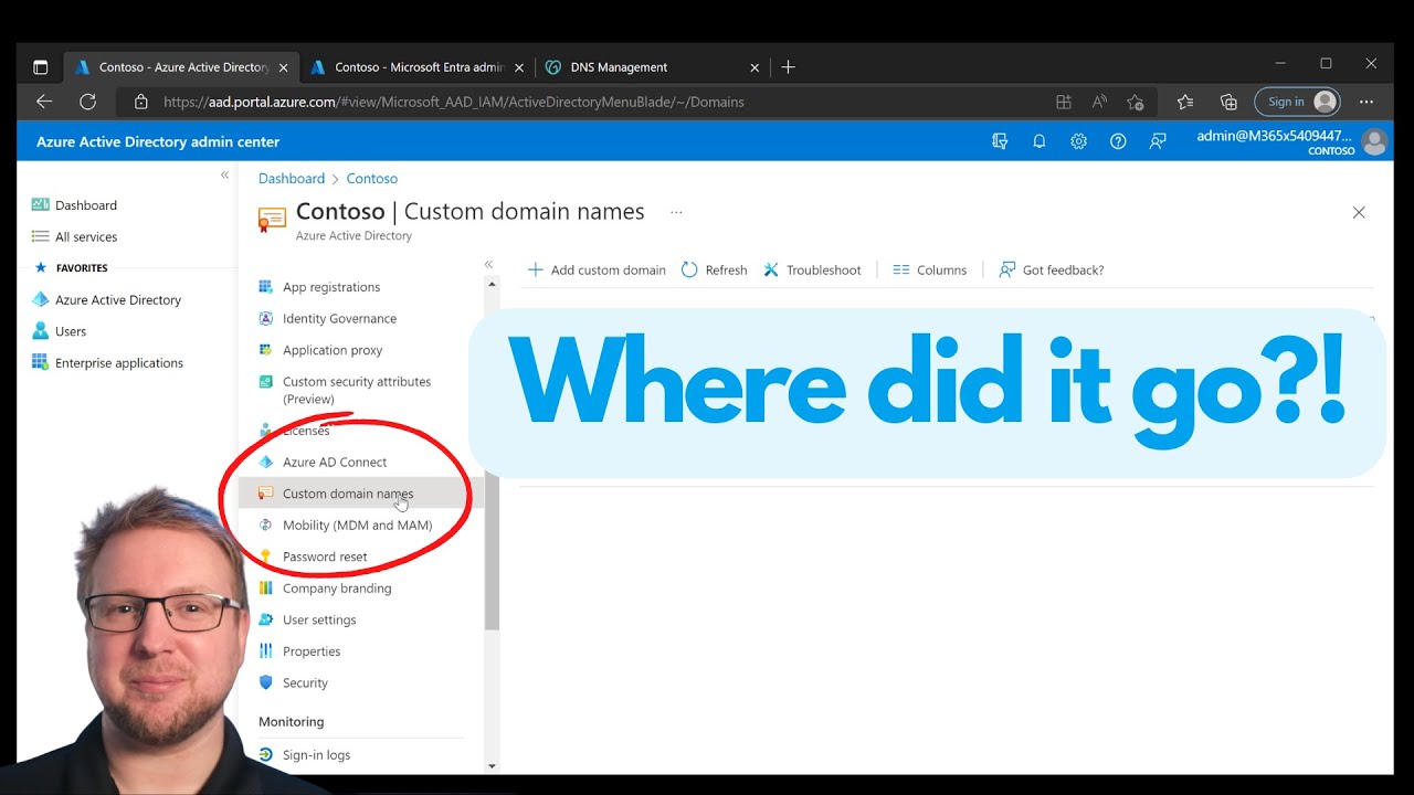 Create An Azure AD Custom Domain With Entra YouTube