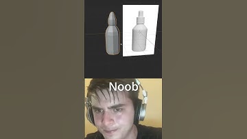 Blender Noob vs Pro Bottle Shape🔥 #blender #blender3d #blendertutorial #3dmodeling #blendermodeling