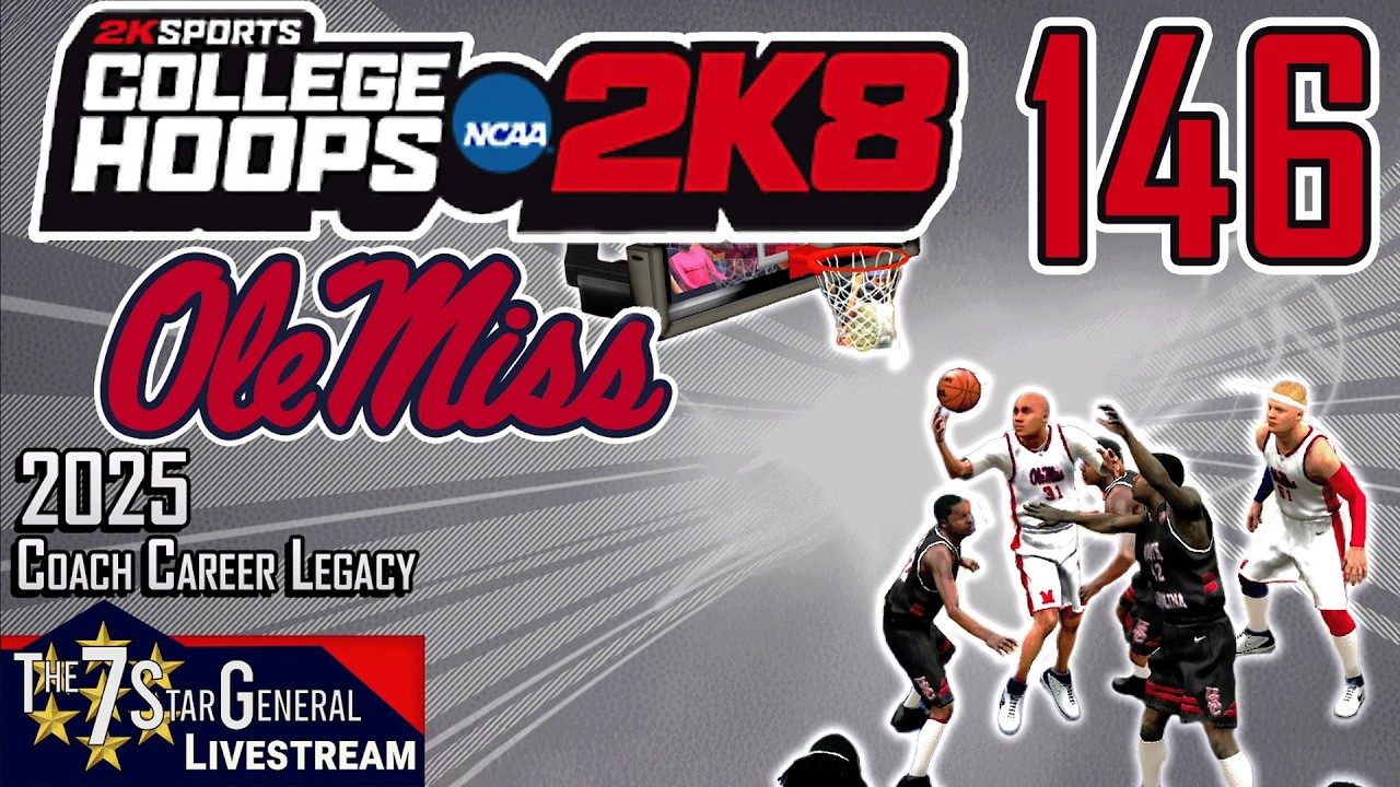2025 Coach Career Legacy | College Basketball 2K8 | Livestream 146