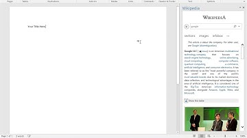 Use Wikipedia in Microsoft Word on Windows