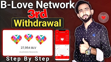B Love Network 3rd withdrawal - BLV Token crypto Mining withdraw