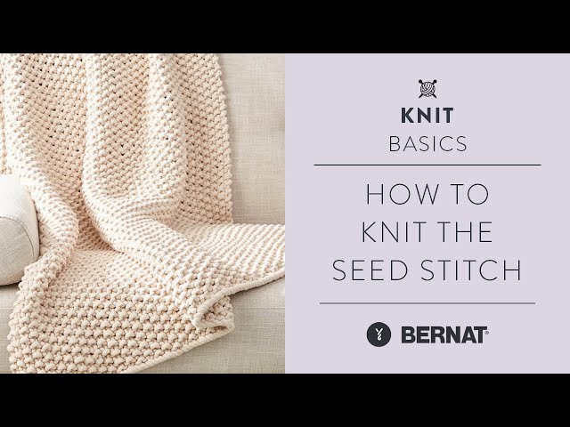 Bernat Extra Thick Seed Stitch Knit Blanket​, Yarnspirations