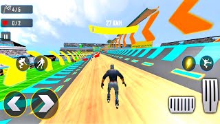 Roller Skating Sky Hurdle Stunt Racing Game #3 | Roller Skating Games | Games 3D screenshot 4