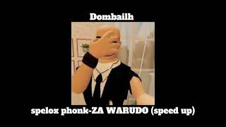 spelox phonk-ZA WARUDO (speed up)