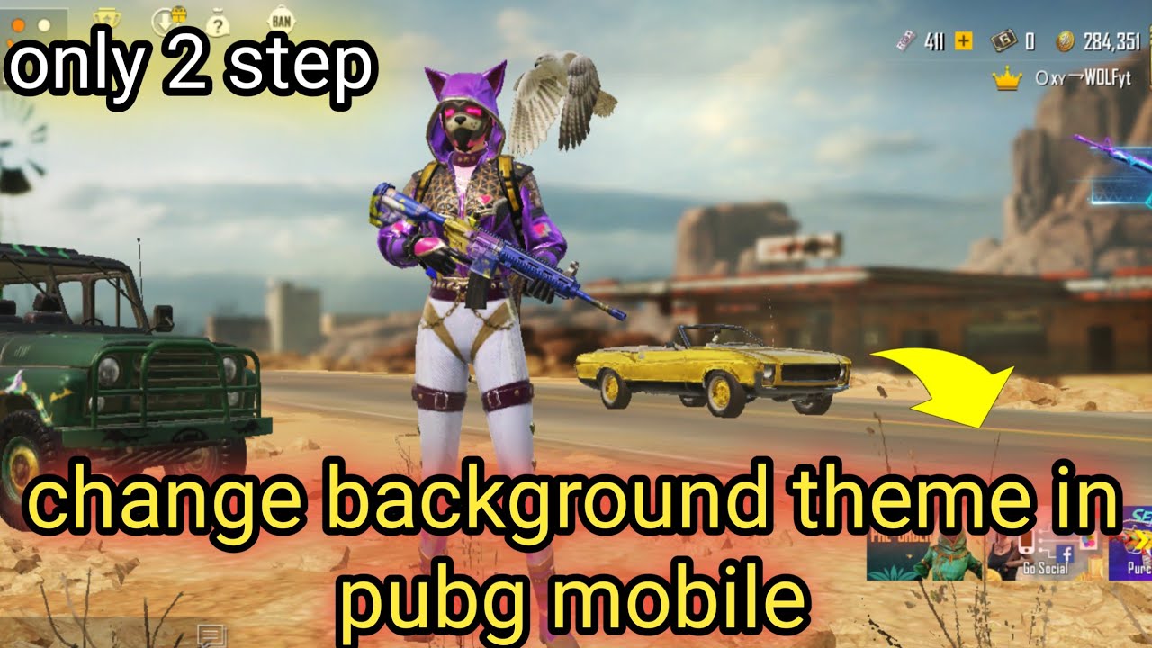 Change Background Theme In Pubg Mobile New Miramar Theme Kaise Change Kre Youtube