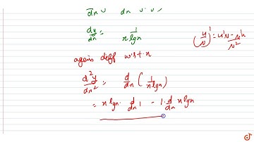 Find the second order derivatives of the functions given. `log (log x)`...