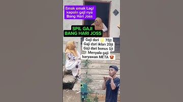 HARI JOSS SPIL GAJI  JOGET   FB  #fypシ゚viral #harijos #harijoss #harijosviral #jogetharijosviral
