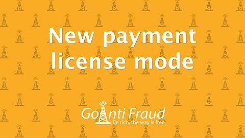 GSM Termination and GoAntiFraud: New License Payment Module