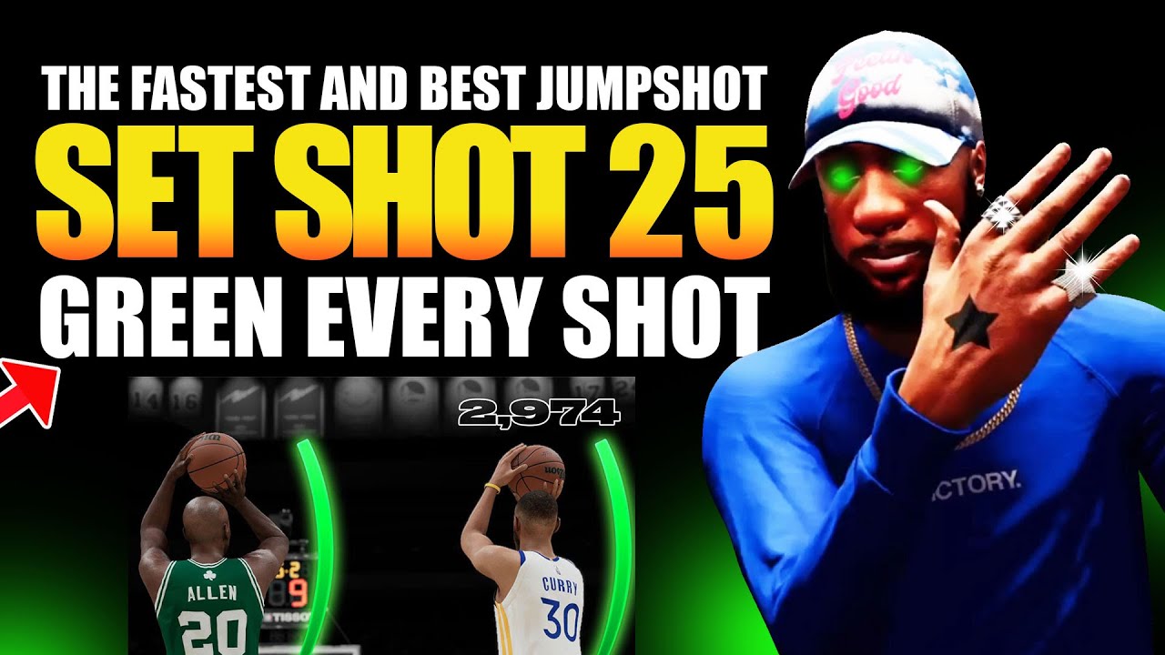 SET SHOT 25 NBA 2K22 THE BEST JUMPSHOT 2K22 YouTube