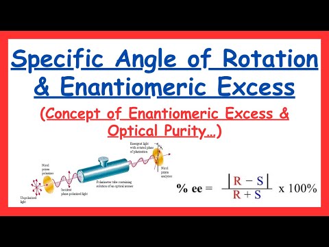 Specific Angle of Rotation & Enantiomeric excess | Optical purity | #Chemclasses-23