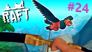 УБИЛ ДИКУЮ ПТИЦУ В RAFT! Выживание на плоту #24