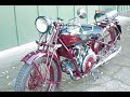 Vintage motorcycle moto guzzi 1931 sport 15 cold startup and ride