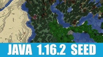 Minecraft Java 1.16.2 Seed: Taiga village, desert and jungle temples, and big portal all near spawn