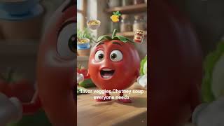 The Great Veggie Argument! 🥔🍅🍆 #Shorts #Story